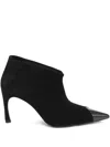 Rotate Birger Christensen ポインテッドトゥ スエードブーツ In Black