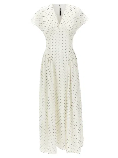ROTATE BIRGER CHRISTENSEN POLKA DOT MAXI DRESS