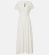 Rotate Birger Christensen Rotate Polka Dot Printed Maxi Dress In White