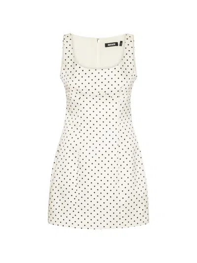 Rotate Birger Christensen Kleid Mit Polka Dots In White