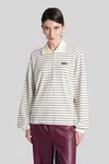 Rotate Birger Christensen Striped Long-sleeve Polo In Multi
