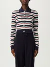 Rotate Birger Christensen Polo Shirt Rotate Woman Color Multicolor In Blue