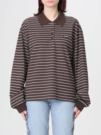 Rotate Birger Christensen Polo Shirt Rotate Woman Color Brown
