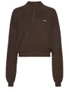 Rotate Birger Christensen Polo With Logo In Brown