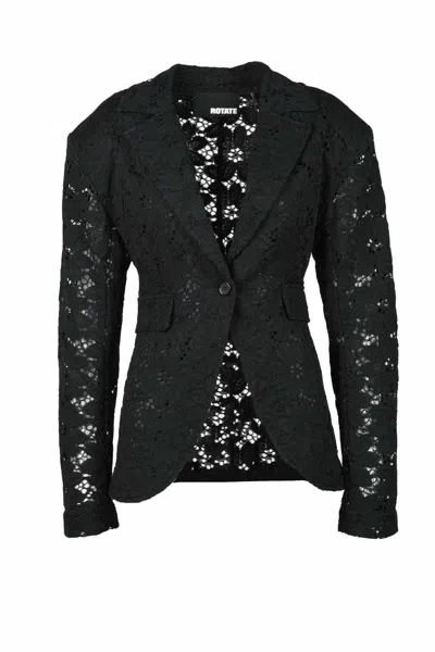 Rotate Birger Christensen Polyamide Cotton Jacket - Black