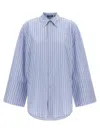 Rotate Birger Christensen Poplin Oversized Shirt In Blue
