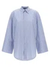 Rotate Birger Christensen Poplin Oversized Shirt In Blue