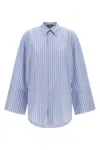 Rotate Birger Christensen Poplin Oversized Shirt In Blue