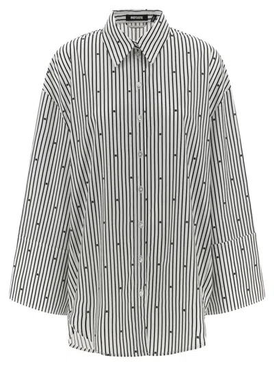 ROTATE BIRGER CHRISTENSEN POPLIN OVERSIZED STRIPED' SHIRT