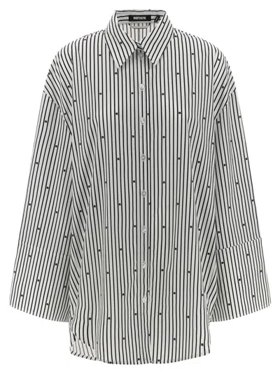 ROTATE BIRGER CHRISTENSEN ROTATE BIRGER CHRISTENSEN POPLIN OVERSIZED STRIPED' SHIRT
