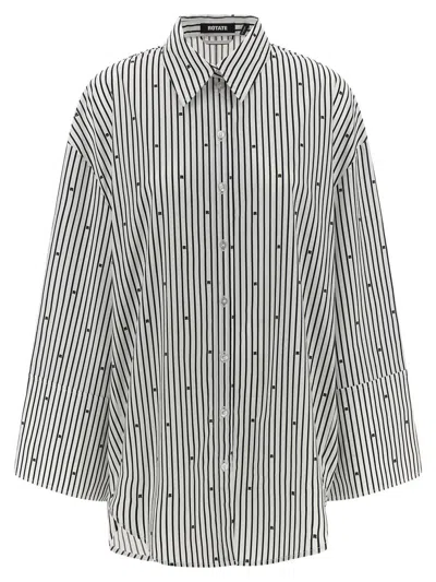 ROTATE BIRGER CHRISTENSEN ROTATE BIRGER CHRISTENSEN 'POPLIN OVERSIZED STRIPED' SHIRT