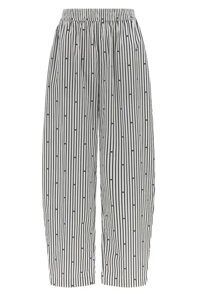 ROTATE BIRGER CHRISTENSEN 'POPLIN TAPERED STRIPED' PANTS