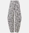 Rotate Birger Christensen Printed Cotton Twill Cargo Pants In Multi
