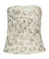 Rotate Birger Christensen Cotton Top With Denim Animal Print