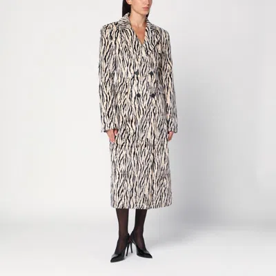 ROTATE BIRGER CHRISTENSEN ROTATE BIRGER CHRISTENSEN PRINTED FAUX FUR COAT