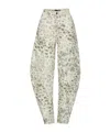 Rotate Birger Christensen Rotate 'cargo' Multicolor Cotton Jeans Women