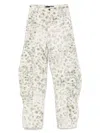 Rotate Birger Christensen Rotate 'cargo' Multicolor Cotton Jeans Women In White