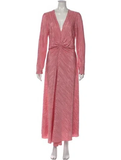 Pre-owned Rotate Birger Christensen Printed Long Dress