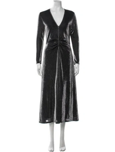 Pre-owned Rotate Birger Christensen Printed Midi Length Dress In Multi