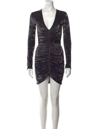 Pre-owned Rotate Birger Christensen Printed Mini Dress In Multicolor