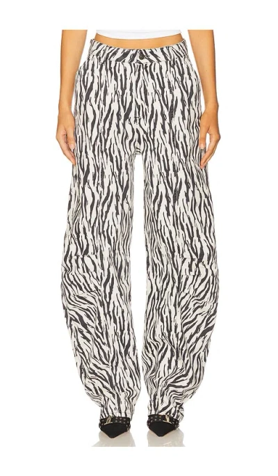ROTATE BIRGER CHRISTENSEN PRINTED TWILL CARGO PANTS