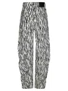 Rotate Birger Christensen Printed Twill Cargo Pants In Black