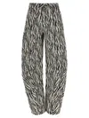 Rotate Birger Christensen Printed Cotton Twill Cargo Pants In Multi