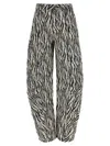 Rotate Birger Christensen Printed Cotton Twill Cargo Pants In Multi