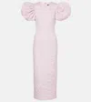 Rotate Birger Christensen Rotate Birgerchristensen Jacquard Midi Dress In Pink