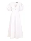 Rotate Birger Christensen Rotate Puff Sleeve Midi Dress