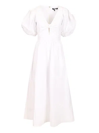 Rotate Birger Christensen Puff Sleeve Midi Dress