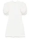 Rotate Birger Christensen Rotate Mini Dress With Dramatic Puff Sleeves In 白色