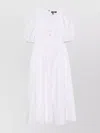 Rotate Birger Christensen Puff-sleeve Midi Dress