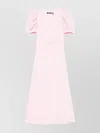 Rotate Birger Christensen Puff Sleeves Lace Overlay Dress