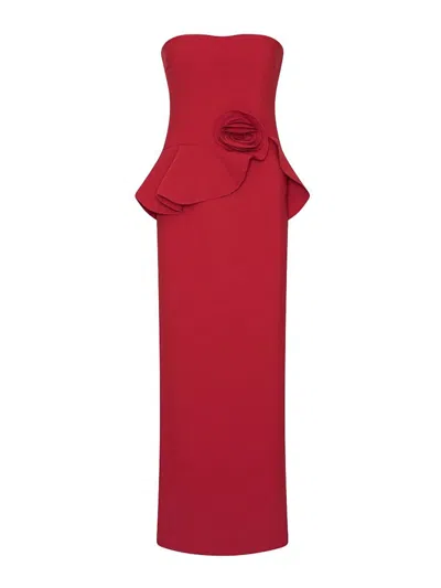 Rotate Birger Christensen Red Strapless Maxi Dress