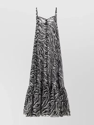ROTATE BIRGER CHRISTENSEN REINA OLGA ZEBRA PRINT DRESS