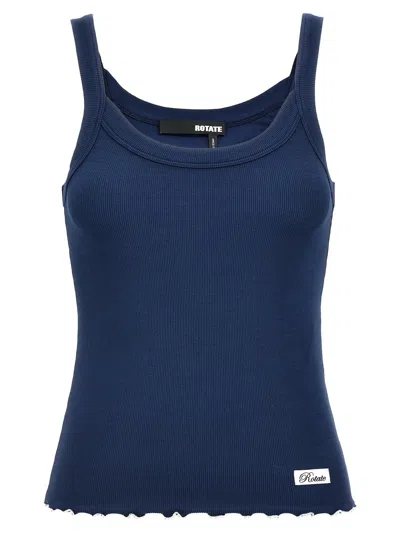ROTATE BIRGER CHRISTENSEN RIB TOPS BLUE