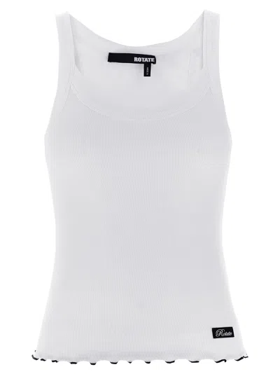 ROTATE BIRGER CHRISTENSEN RIB TOPS WHITE