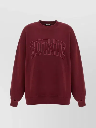 ROTATE BIRGER CHRISTENSEN 'RIBBED CREW NECK' SWEATSHIRT WITH LONG SLEEVES