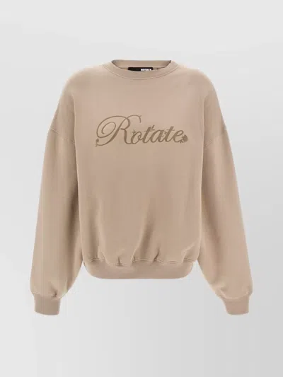 ROTATE BIRGER CHRISTENSEN 'RIBBED CREWNECK SWEATSHIRT LONG SLEEVES'