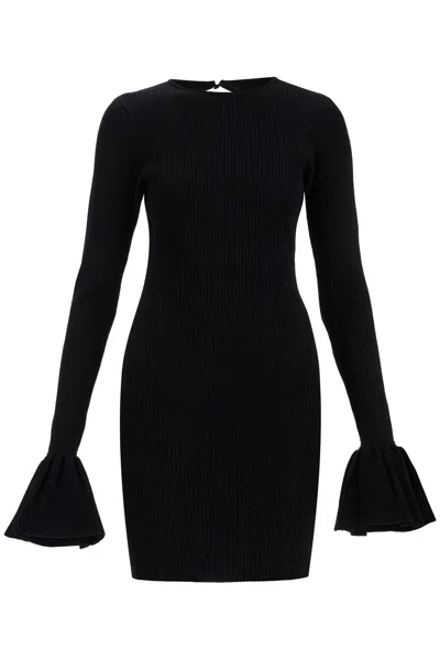 ROTATE BIRGER CHRISTENSEN RIBBED KNIT MINI DRESS