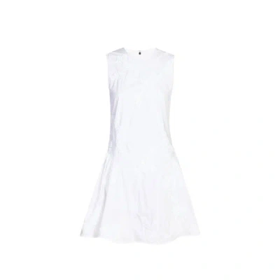 Rotate Birger Christensen Robe Boule En Coton In White