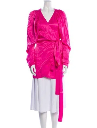 Pre-owned Rotate Birger Christensen Robe In Pink