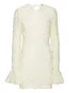 Rotate Birger Christensen Rose-embellished Bell-sleeve Mini Dress