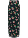 Rotate Birger Christensen Alaska Chiffon Maxi Skirt In Blue
