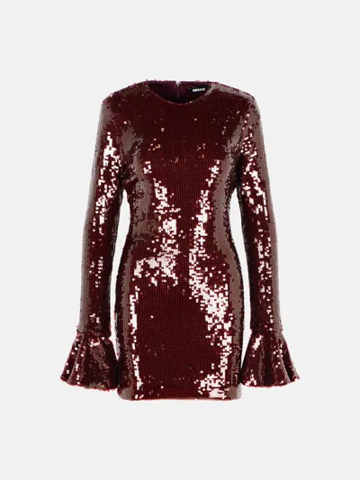 Rotate Birger Christensen 'rositana' Burgundy Polyester Dress