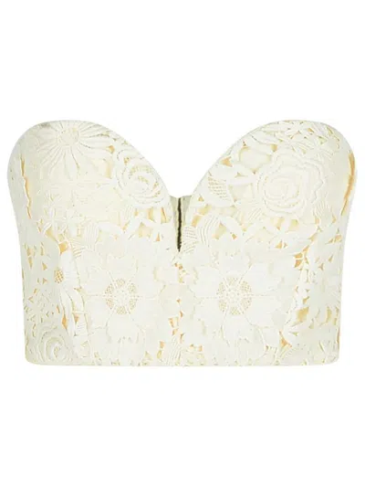 ROTATE BIRGER CHRISTENSEN ROTATE BIRGER CHRISTENSEN '3D' WHITE POLYESTER CORSET