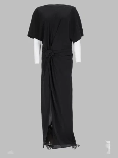 Rotate Birger Christensen Rotate Abito Lungo Con Spacco In Black