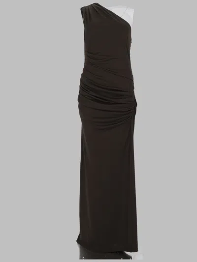 Rotate Birger Christensen Rotate Asymmetrical Midi Suit Dress In Green