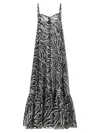 Rotate Birger Christensen Rotate Light Flowy Zebra Print Maxi Dress